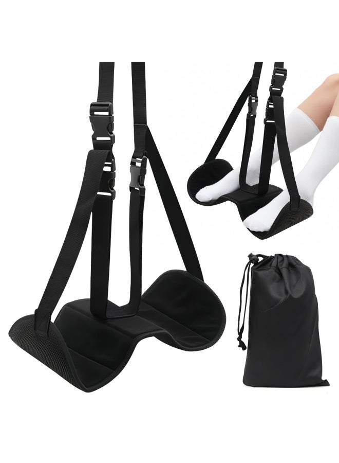 YelaJoy Foot Hammock, Airplane Foot Hammock, Prevent Swelling and Soreness, Adjustable & Detachable Straps for Ergonomic Support on Flights, Cars, Trains, Lightweight & Packable for Long Haul Travel & Office - Image 1